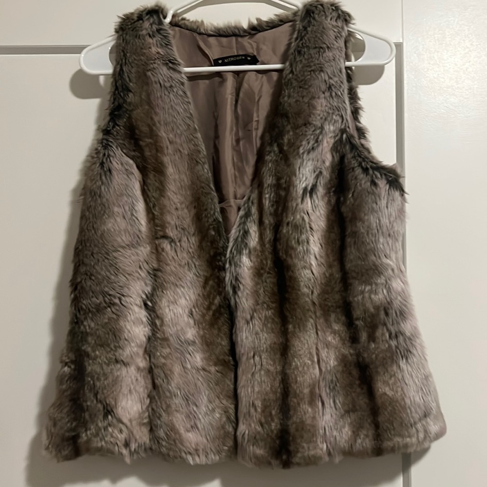 Faux fur vest